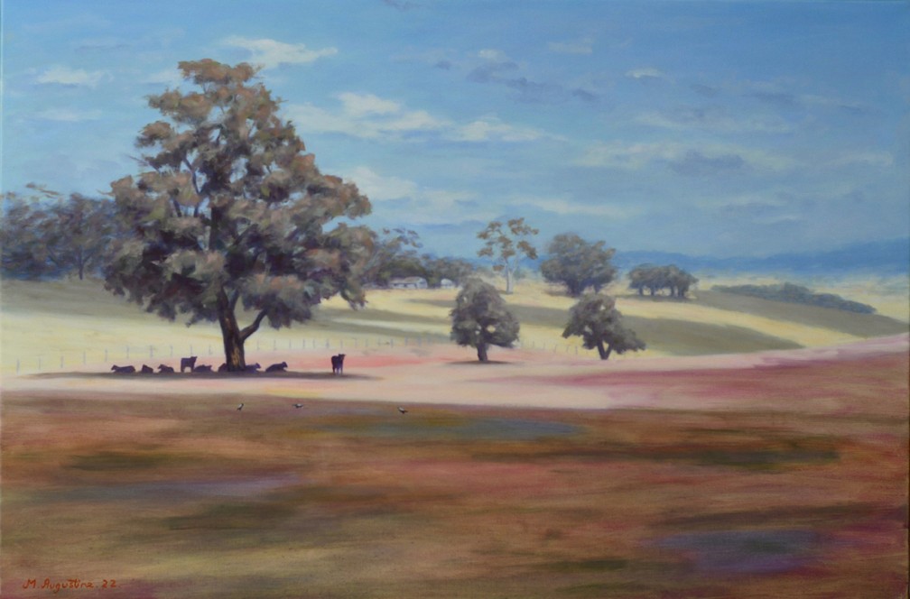 Shade under the tree 61x91cm $900
